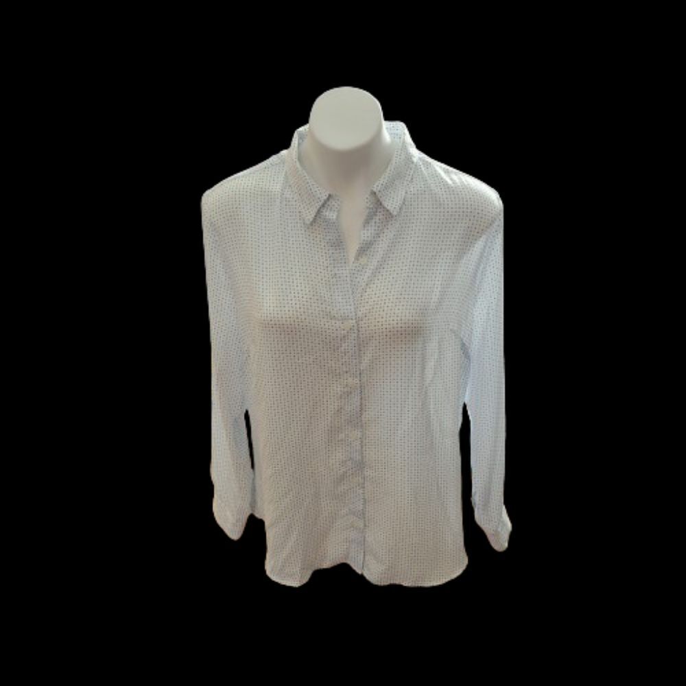 Banana Republic Size L Button down long  white collar shirt